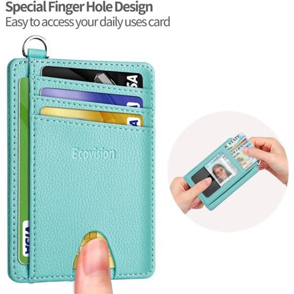 Slim Minimalist Front Pocket Wallet, RFID Blocking Credit Card Holder Wallet - Picture 6 of 7